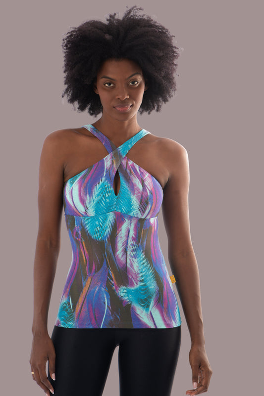 Melissa Top Front crossed Multiple prints
