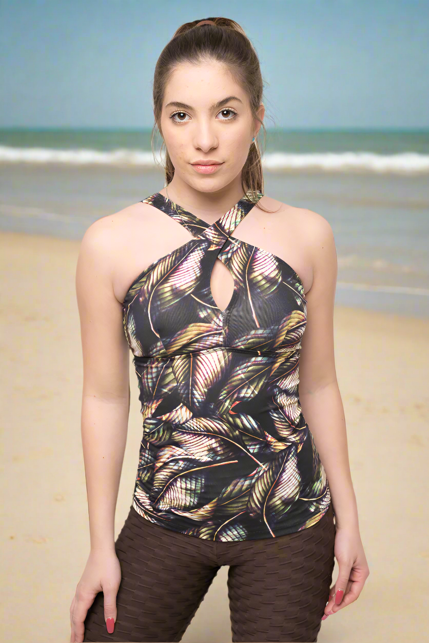 Melissa Top Front crossed Multiple prints