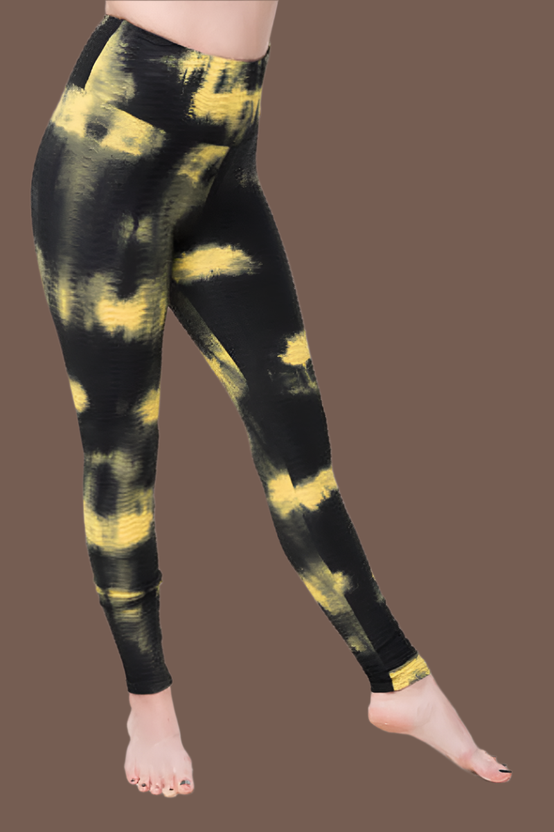 Leggings Textured Tie Dye
