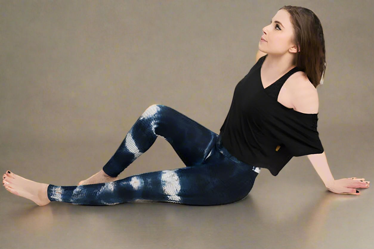 Leggings Textured Tie Dye