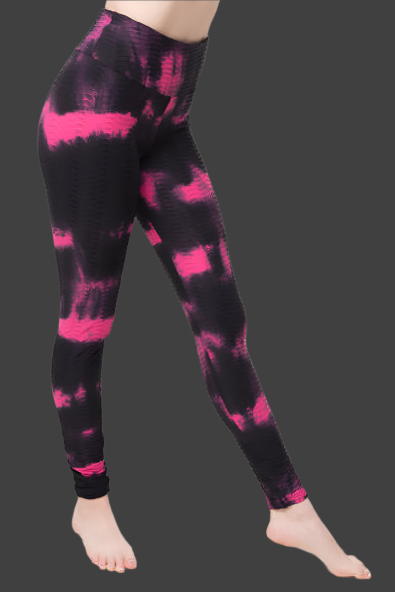 Leggings Textured Tie Dye