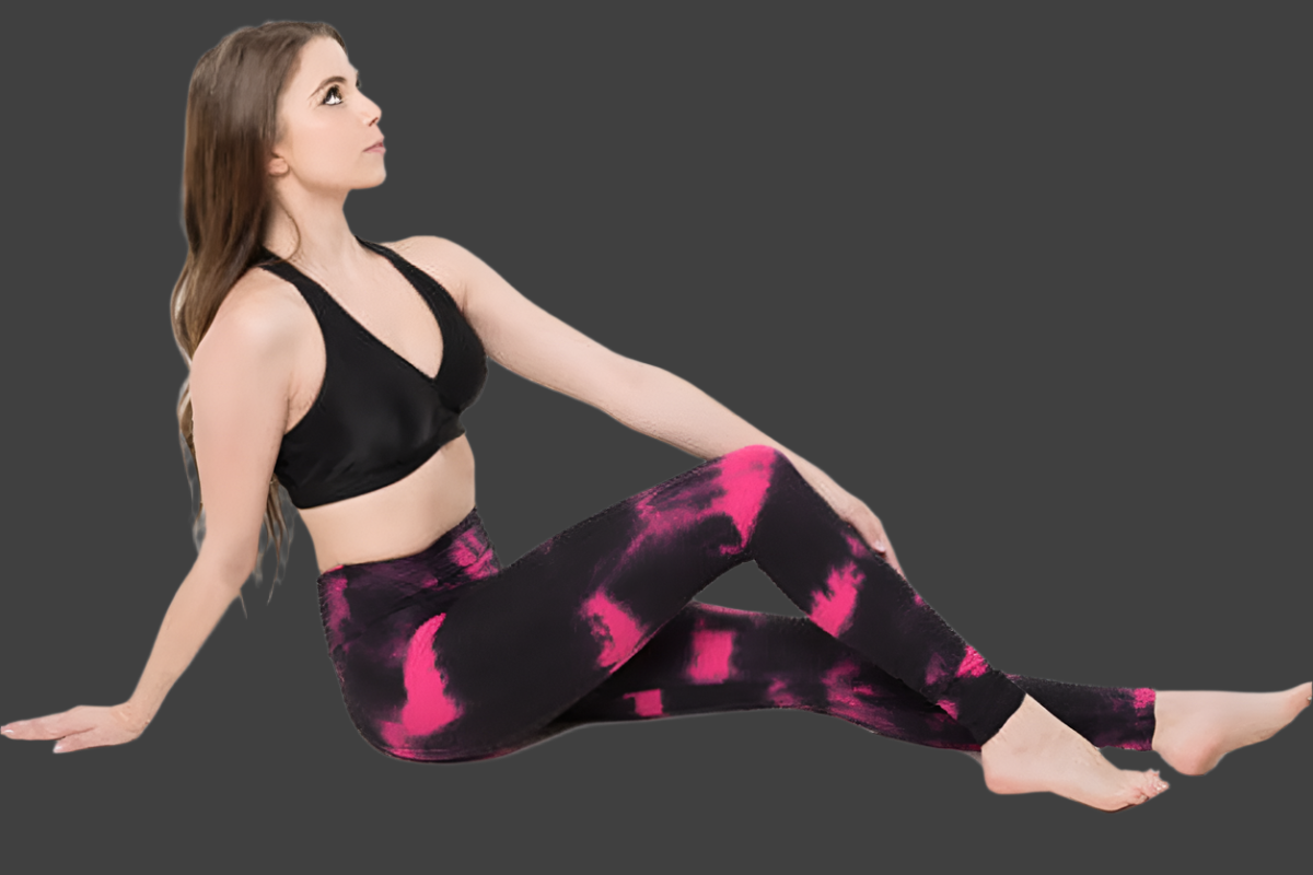 Leggings Textured Tie Dye