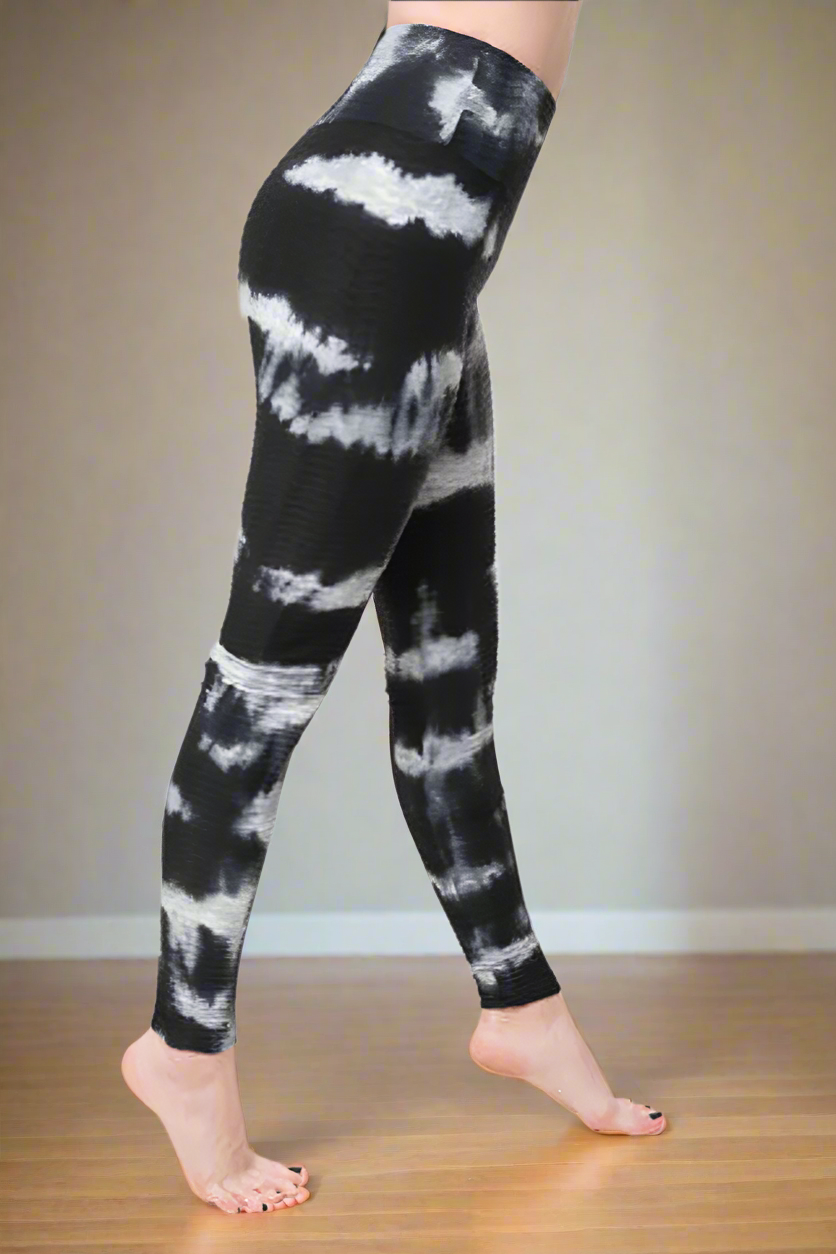 Leggings Textured Tie Dye