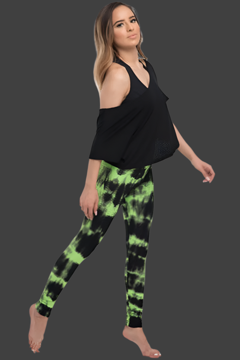 Leggings Textured Tie Dye