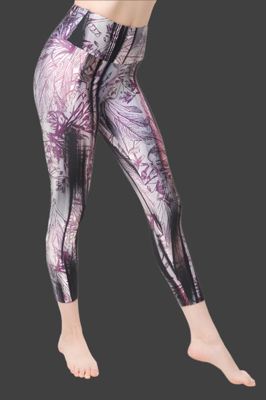 Capris Printed Leaves