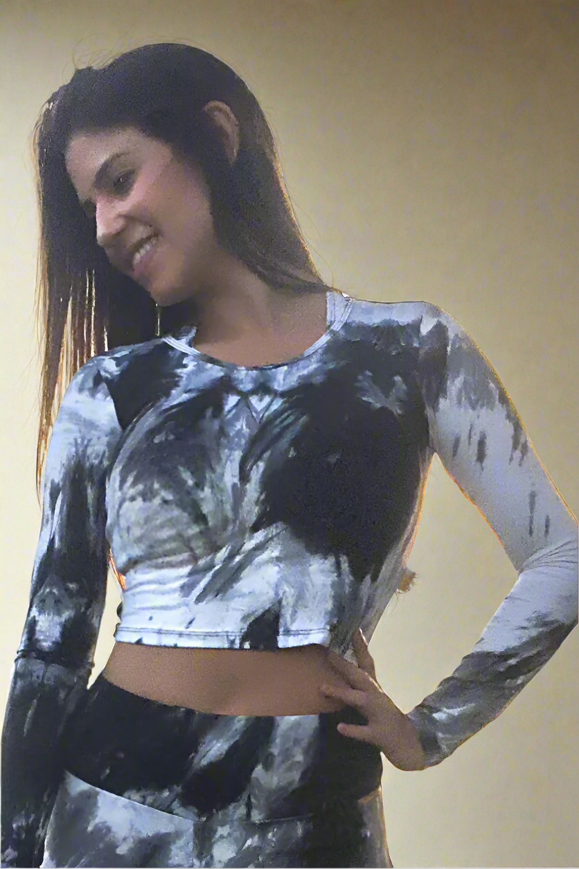 UV Long sleeved Crop Top multiple prints