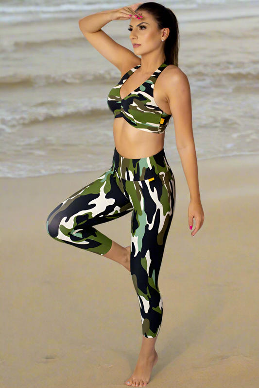 Capris Green Camo