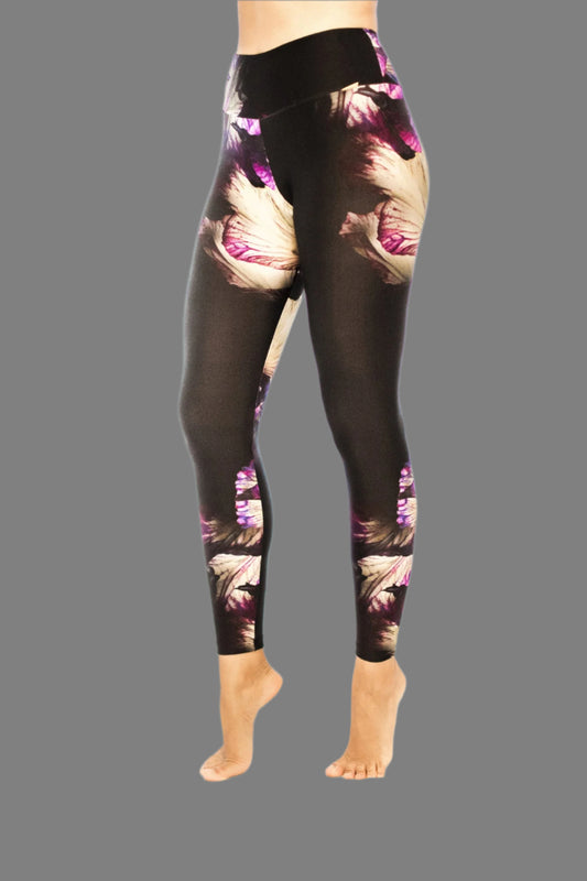 Purple Flourish Leggings