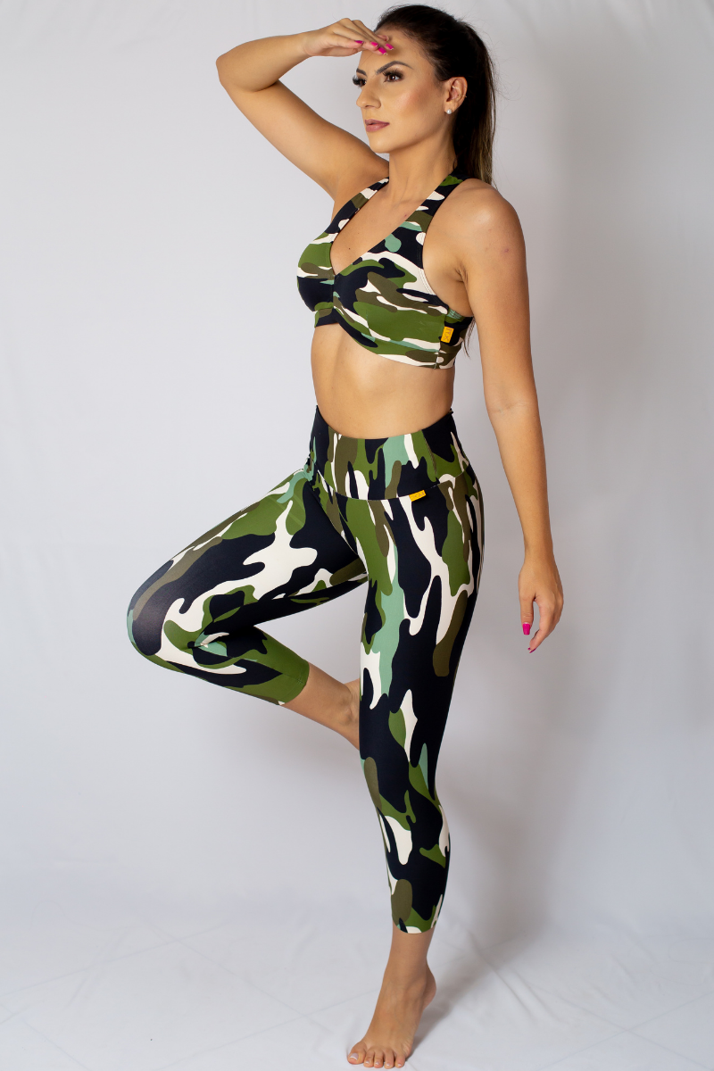 Capris Green Camo